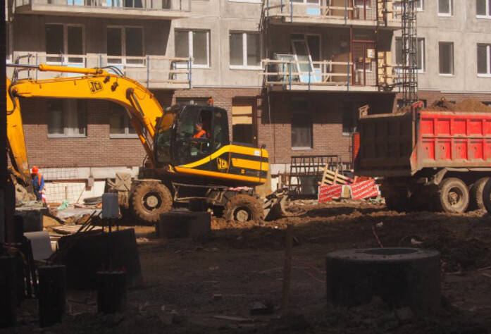 Строительство ЖК «Эланд» 2 очередь (15.04.2013)