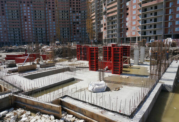 Строительство жилого комплекса «Ленинский парк» участок 6 корпус 6Б (май 2013)