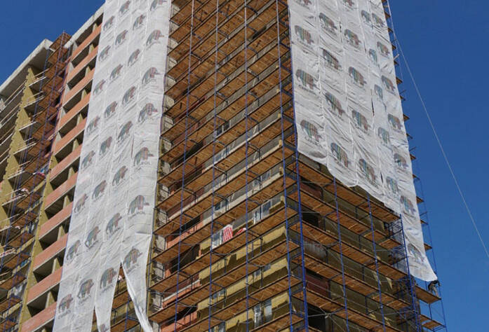 Строительство жилого комплекса «Ленинский парк» участок 6 корпус 9 (май 2013)