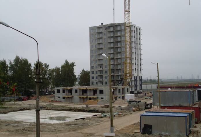 Строительство ЖК «Новоселье: городские кварталы» (сентябрь 2013 г.)