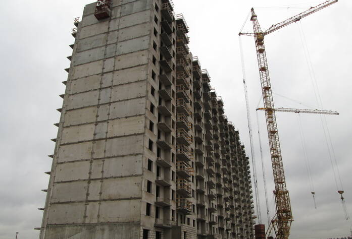 Строительство ЖК «Паркола» (осень 2013)