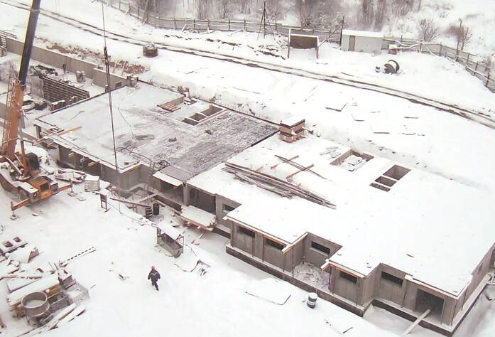 Строительство ЖК «Павловский» (январь 2013)