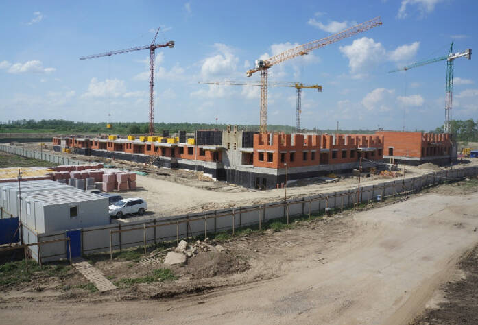 Строительство ЖК «Александровский», II очередь (май 2014 г.)