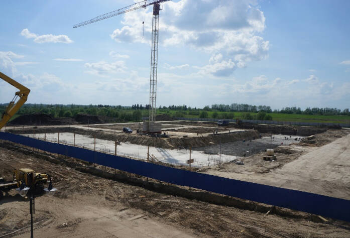 Строительство ЖК «Александровский», II очередь (май 2014 г.)