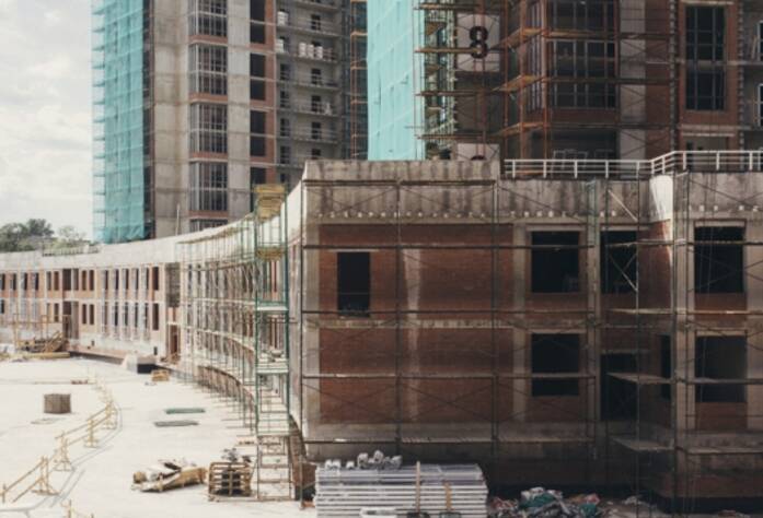 Строительство ЖК «Riverside», ДОУ, июль 2014 г.
