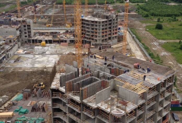 Строительство ЖК «Триумф Парк», III очередь, июль 2014 г.
