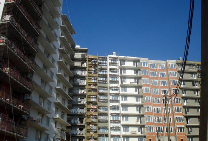 Строительство ЖК «Семь столиц», квартал ВЕНА (сентябрь 2013)