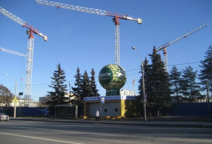 Строительство ЖК «Green City» (октябрь 2014)