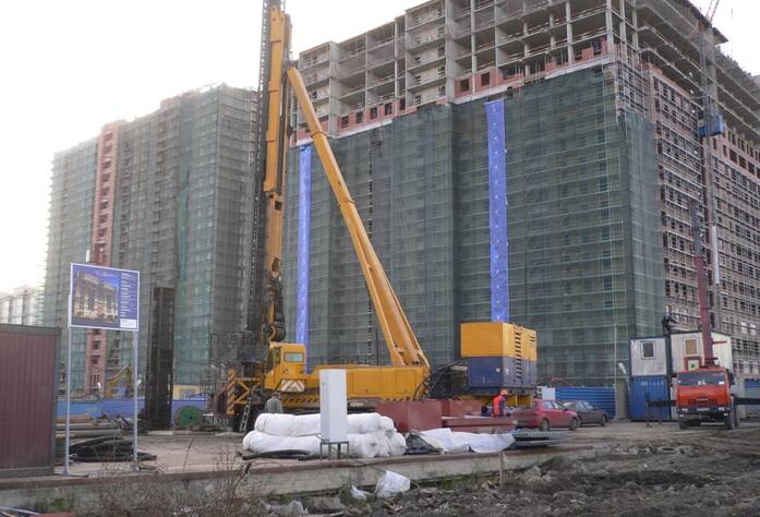 Строительство ЖК «Дом на Фрунзенской» (октябрь 2014)