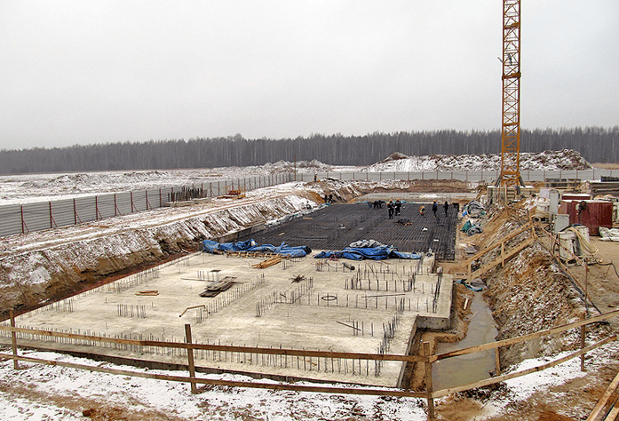 Ход строительства корпуса 7.1 ЖК «Ясно. Янино» (декабрь 2014)