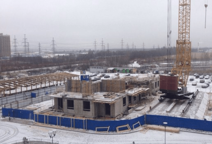 Ход строительства ЖК «Эланд», 5 очередь (ноябрь 2014)