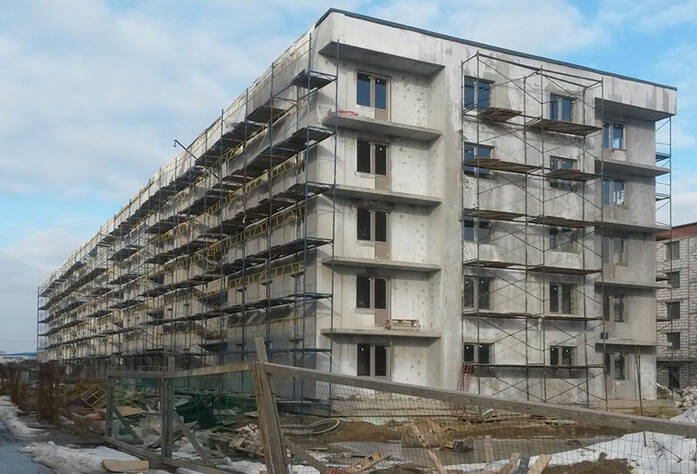 ЖК «Мандарин»: фасад к. 2 (11.03.2016)