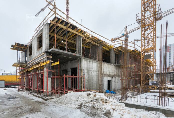 ЖК «Стрижи в Невском 2»: ход строительства корпуса №4 (февраль 2022)
