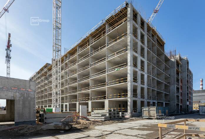 Завершены работы по устройству монолитных конструкций 5-7 этажей.