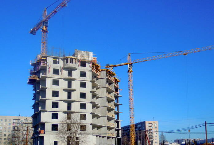 Строительство ЖК «Академ-Парк» (апрель 2011г.)