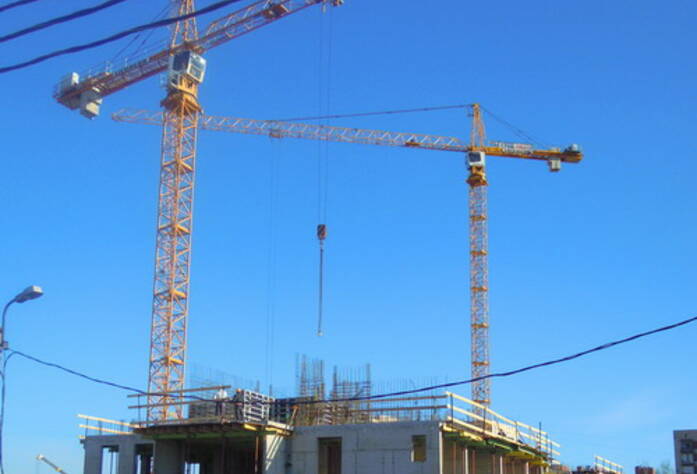 Строительство ЖК «Академ-Парк» (апрель 2011г.)