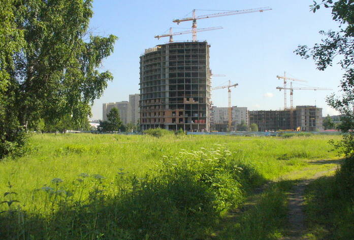 Строительство ЖК «Академ-Парк» (июнь 2011г.)