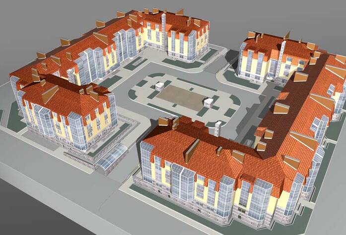 <p>Визуализация проекта жилого комплекса &laquo;Ясный дом&raquo;</p>